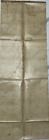 India unidentified hand drawn vintage cloth Survey Map 68x24cm