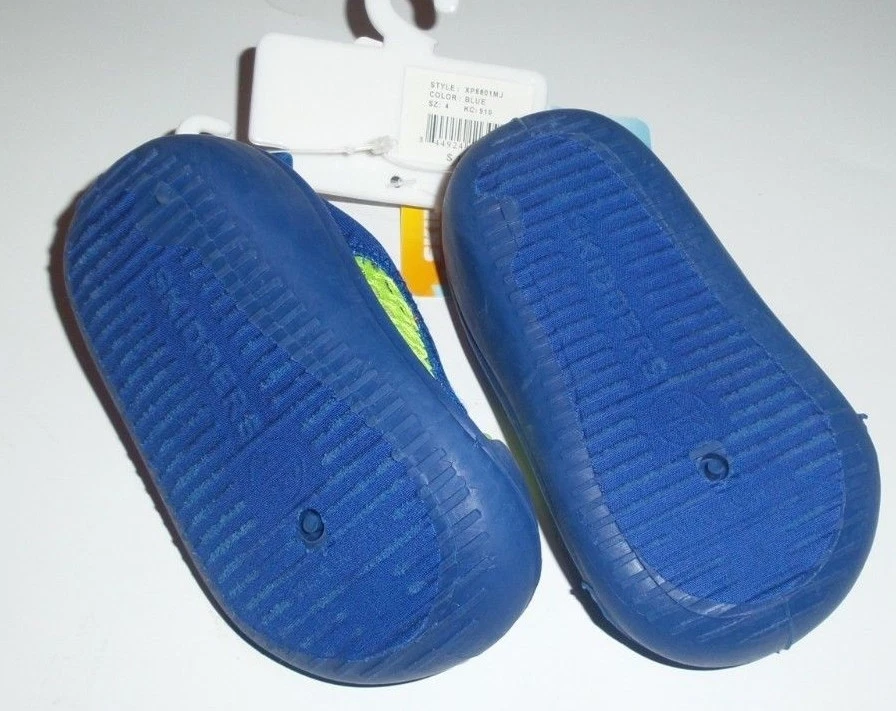 Sapato de água 12 meses azul e verde limão skidders Sun Grips Ultimate bebê criança - Imagem 2 de 2