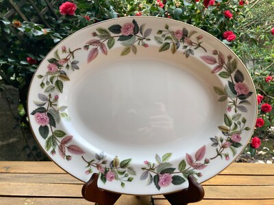 Vintage Wedgwood Hathaway Rose große ovale Servierplatte & Servierschale exzellenter Zustand