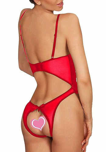 Womens Nightgown Sexy Lingerie Red Babydoll Lace Dress Nightgown Sleepwear Set - Picture 29 of 93