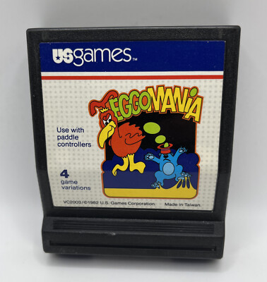 Vintage Genuine Atari VC2003 Game. Game Only Eggo - Mania