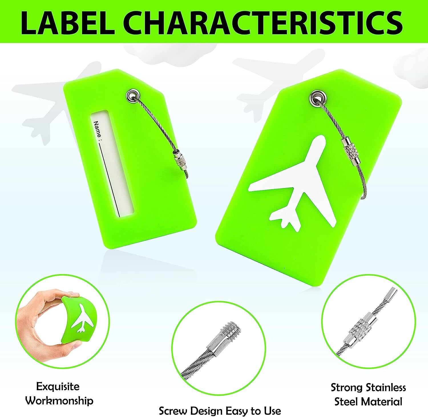 2pcs Adjustable Luggage Straps Extra Strong Safety Suitcase Travel