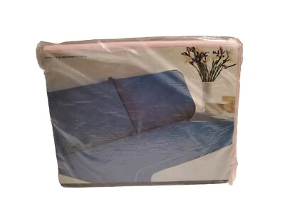 JC Penny's Full Sized Light Wine Flat Sheet 180 Thread Ct NEW 54'' W x  75'' L Vtg