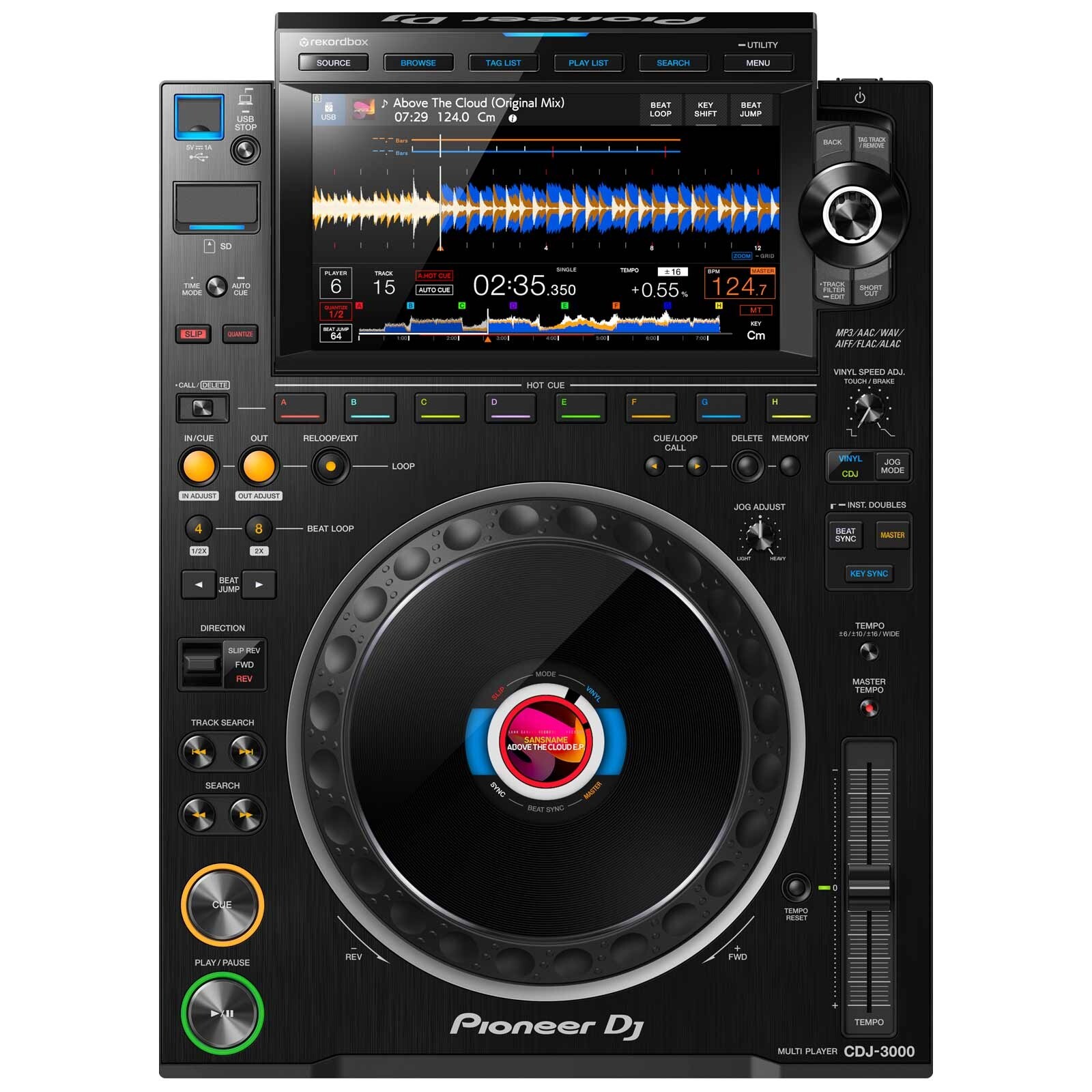 Pioneer CDJ-3000 Flagship Rekordbox High-Res Professional Club DJ Multi Player