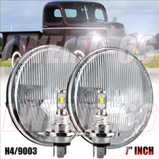 Pair 7 Inch Round Led Headlights High Low Beam Fit Chevy Truck 1947-1957