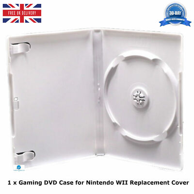 Offizielle Original Nintendo WII Hülle Weiß Ersatz Cover mit ''WII'' Logo SET
