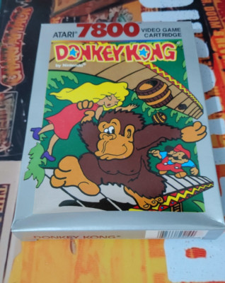 Donkey Kong (1987) ATARI 7800 VCS (Modul, Manual, Box) working 8-bit newlike