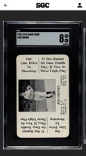 1936 S & S Game Card Joe Cronin SGC 8