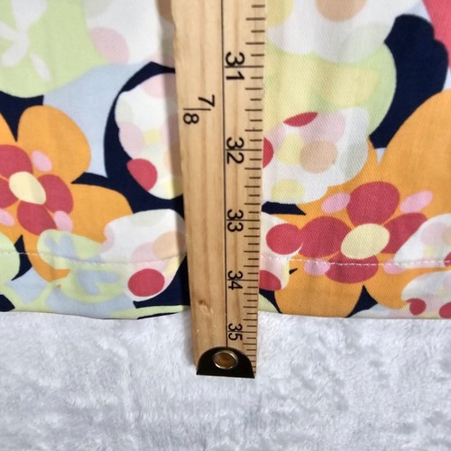 Talbots Floral Print Maxi A-Line Skirt Tropical Summer Beach Coastal Womens Sz 8 - Picture 7 of 9