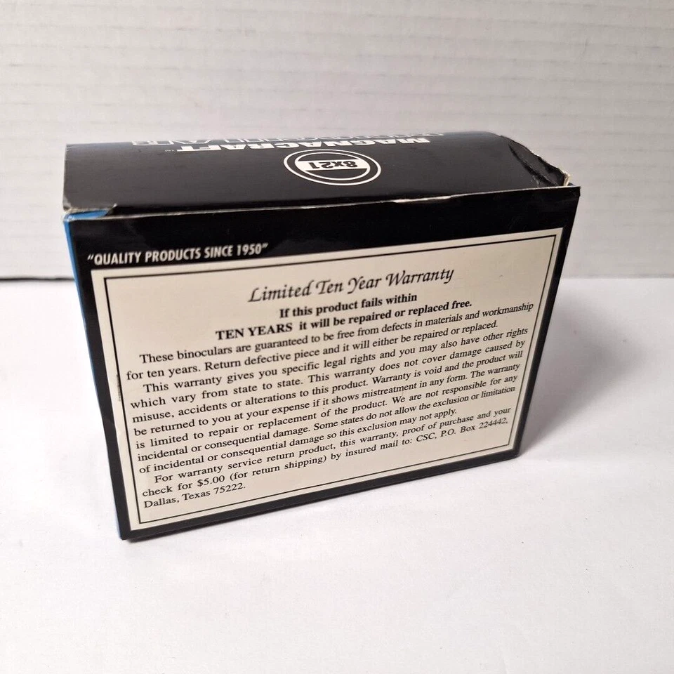 MAGNACRAFT 8x21 Binoculars With Neck Strap And Carrying Case Small Compact Size - Image 3 of 4