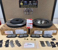 2021-2023 TOYOTA VENZA GENUINE OEM NEW FRONT BRAKE KIT ROTORS TCMC PADS & SHIMS