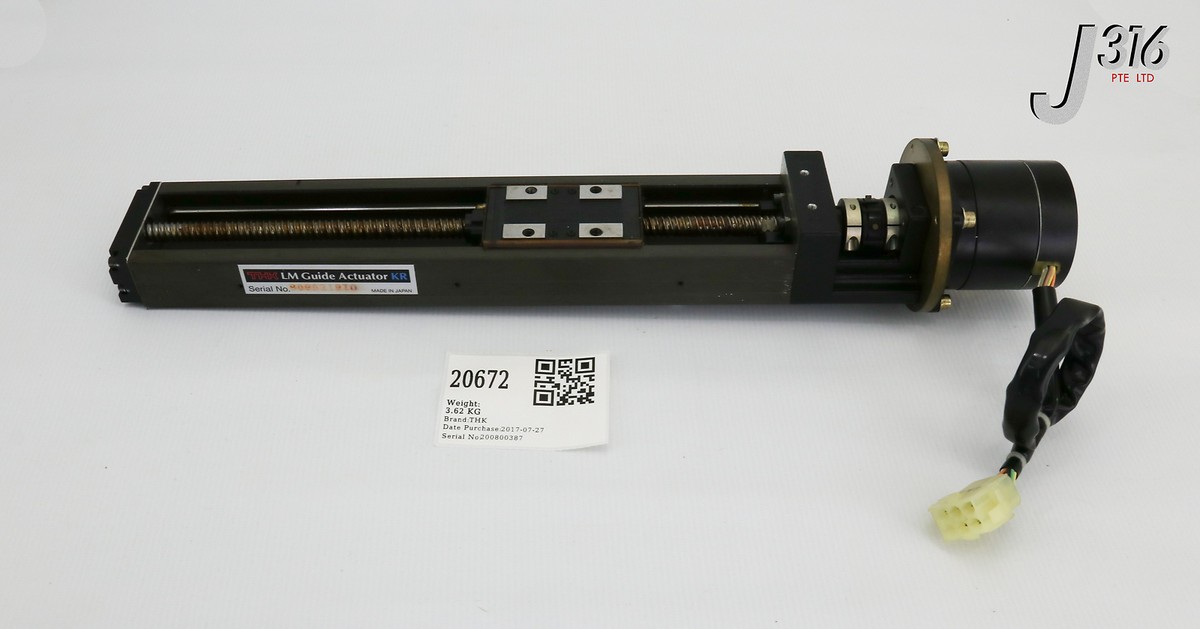！ 20672 THK KR SERIES LM GUIDE ACTUATOR W/ VEXTA STEPPING MOTOR