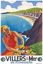 NORMANDY FRANCE VINTAGE STYLE PRINT/POSTER SATIN PHOTO PAPER T488