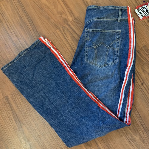 Lazer Jeans Stripe Stretch Denim Jeans 