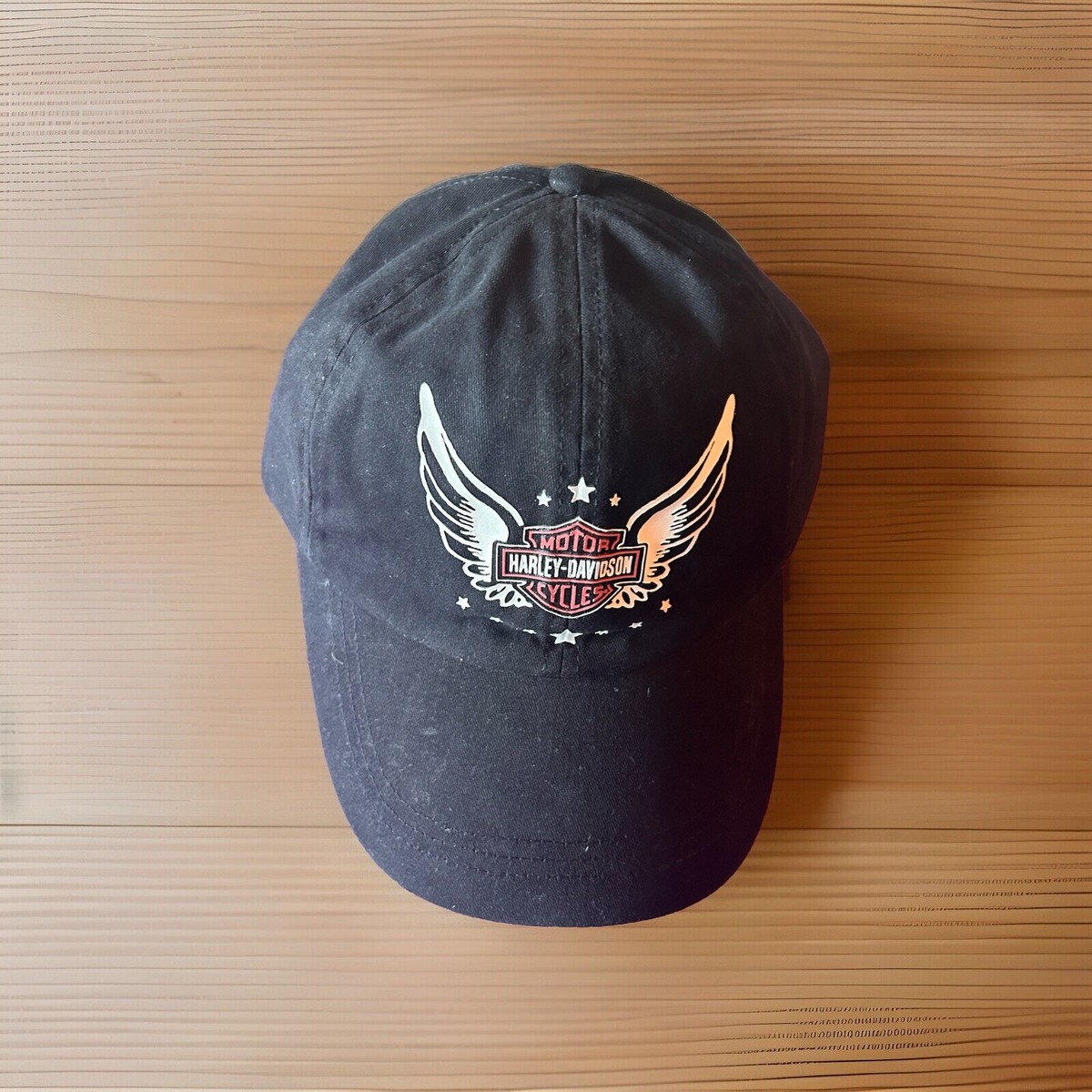 Harley-Davidson Wounded Warrior Project Honor Wings Hat Adult Black Baseball Cap NEW Harley Davidson Wounded Warrior Project Black Stretch  main image 3