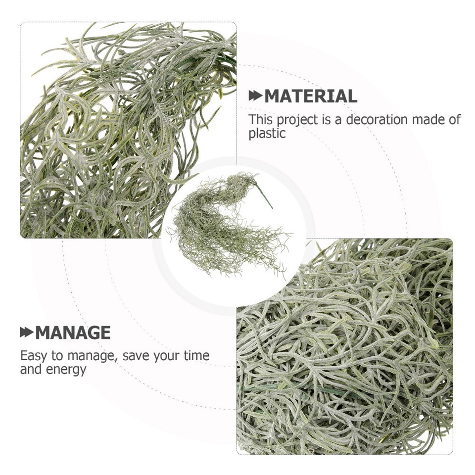 Simulated Hanging Vine Moss Green Plants Wall Decor Planter Tree Branch