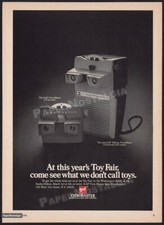 VIEW-MASTER - Original 1970 Trade AD / ADVERT GAF Talking Viewmaster promo ad