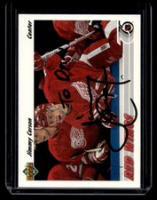 1991 Upper Deck #161 Signed Jimmy Carson Trading Card-Dan Fox Collection