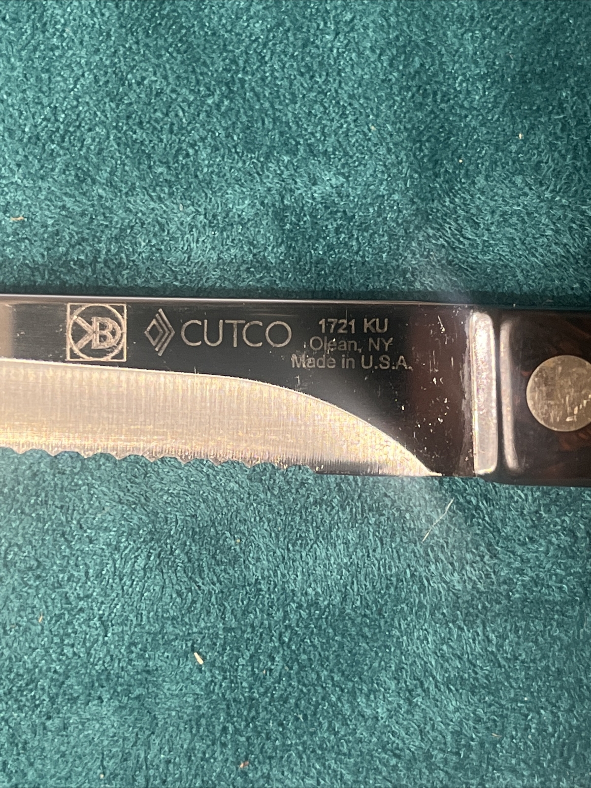 CUTCO 1721 Trimmer Knife DoubleD Serrated Edge, Classic Handle New