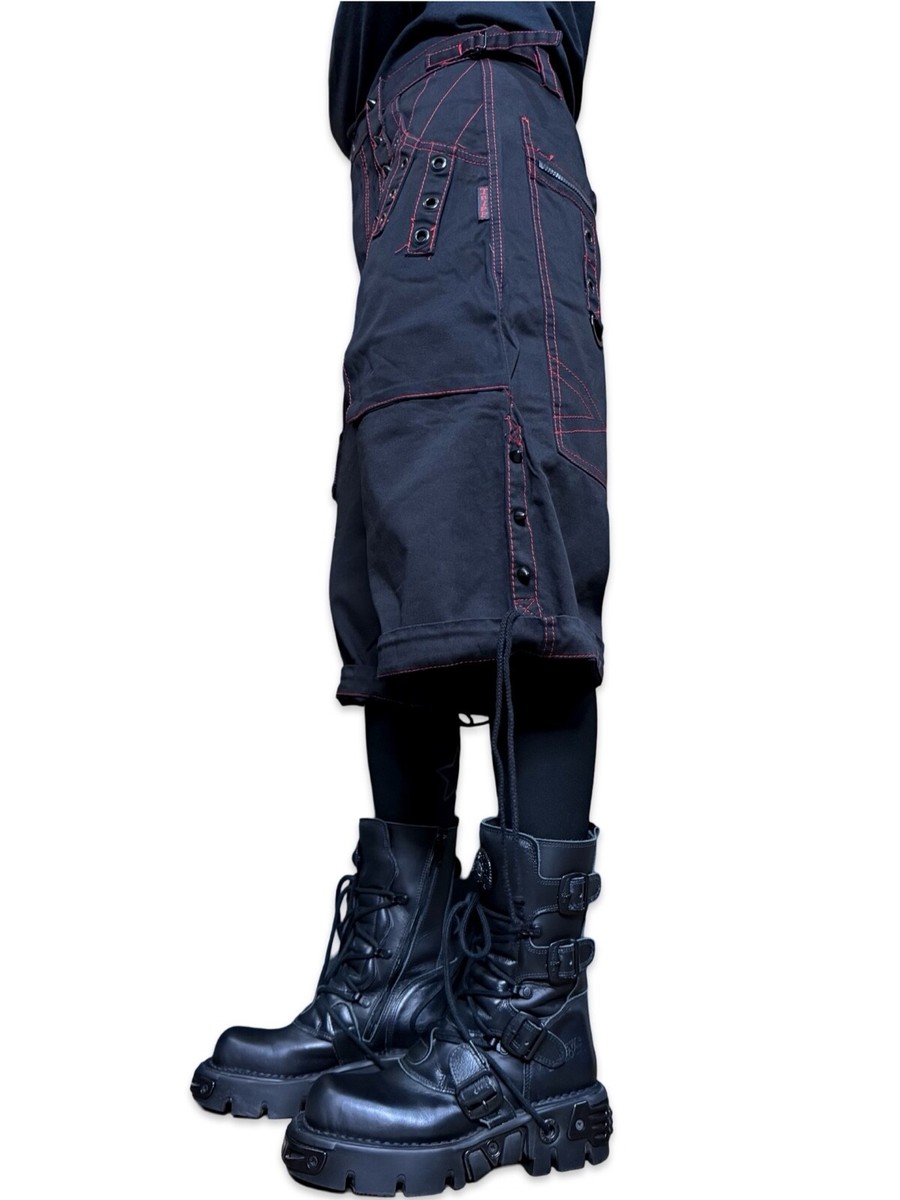 Tripp NYC Goth Skate Grunge Straps Baggy Bondage y2k Black Pants