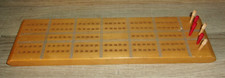 VINTAGE Wooden Horn Cribbage Board w/Pegs No. C-19 McCrillis F135 Made in USA