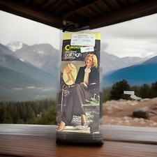 Vintage NIP SEARS Cling-Alon Ultra Sheer Calf-High Stockings Sandstone 8.5-11