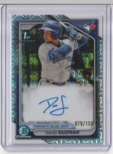 2024 Bowman Chrome Prospect Autographs Choice Refractors CPADGN David Guzman/150