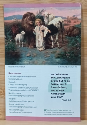 Fröhliches, mitfühlendes Essen Broschüre von Christian Vegetarian Association 2018 - Bild 4 von 9