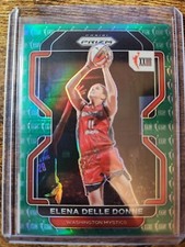 2022 Panini Prizm WNBA Elena Delle Donne 25th Anniversary Green Prizm SSP #161