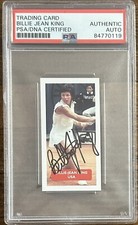 2009 Caplin & Rosetti UK Trading Card BILLIE JEAN KING PSA DNA AUTOGRAPH SIGNED