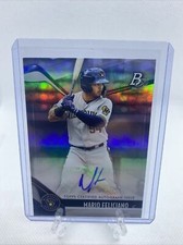 2021 Bowman Platinum MARIO FELICIANO Base Autograph #82 PROSPECT BREWERS
