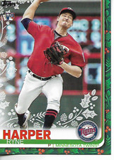 2019 Topps Holiday HW63 Ryne Harper Rookie Card