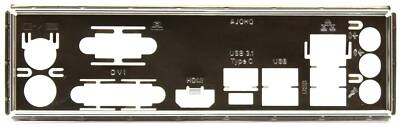 ASRock B250M Pro4 - Blende - Slotblech - IO Shield   #302216