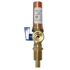 1 PackXFITTING Washing Machine Valve w. Hammer Arrestor 1/2" Pex X 3/4" MHT Blue