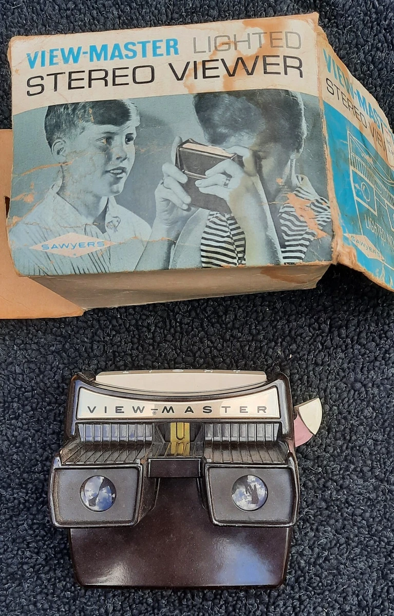 Vintage Sawyer s VIEW MASTER Model F Lighted Viewer w Original