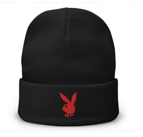 Playboy beanie black with red logo | eBay