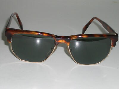 VUARNET Px FRANCE 438 BLUEISH GREEN CRYSTAL TORT/GOLD TRADITIONALS SUNGLASSES