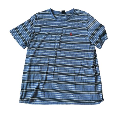 Us Polo assn T-shirt XXL Blue Grey White striped Pony Logo