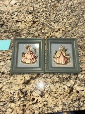 Par de estampados TURNER Shabby Chic Southern Belle para mujer vintage años 40
