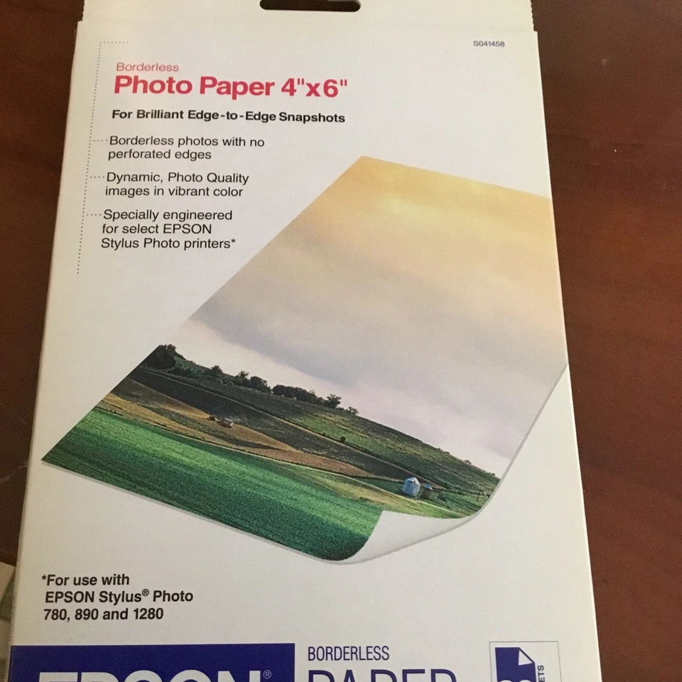 Epson Borderless Photo Paper (4x6, 20 Sheets). S041458 - Image 2 of 4