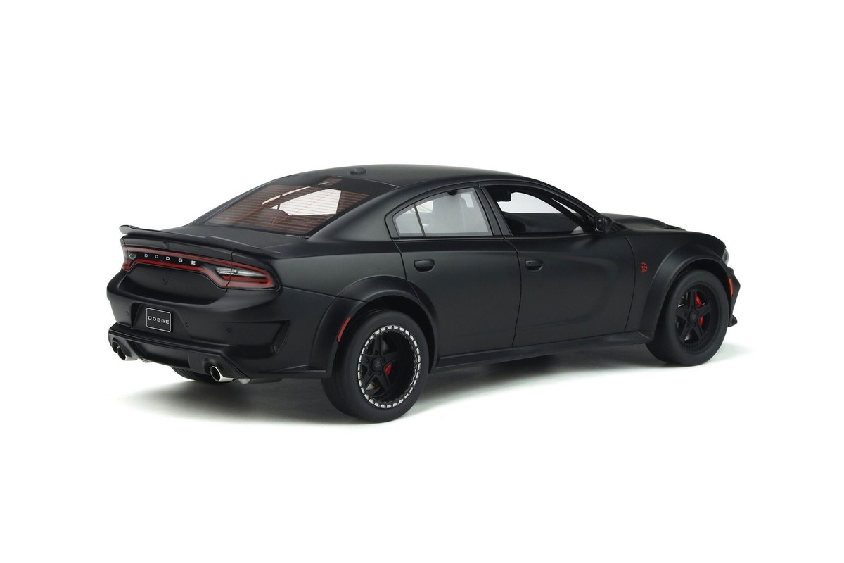 1:18 2018 Dodge Charger SRT Hellcat Widebody -- Matte Black -- GT