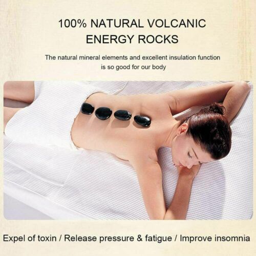 6tlg Spa Hot Stone Massage Set Basalt Massagesteine Massage Basaltsteine 6*8cm - Bild 9 von 13