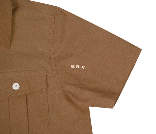 Bienzoe Boys Short Sleeve Button Up Shirt for School - Picture 63 of 67