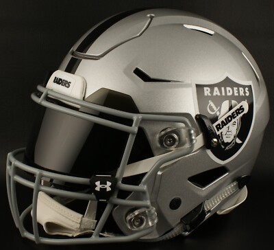 Raiders Riddell ヘルメット シルバー LAS VEGAS RAIDERS Riddell SPEEDFLEX Authentic Gameday Football