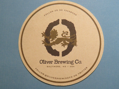 Beer Coaster: OLIVER Breweries Hand Crafted Ale & Restaurants ~ Baltimore, MD