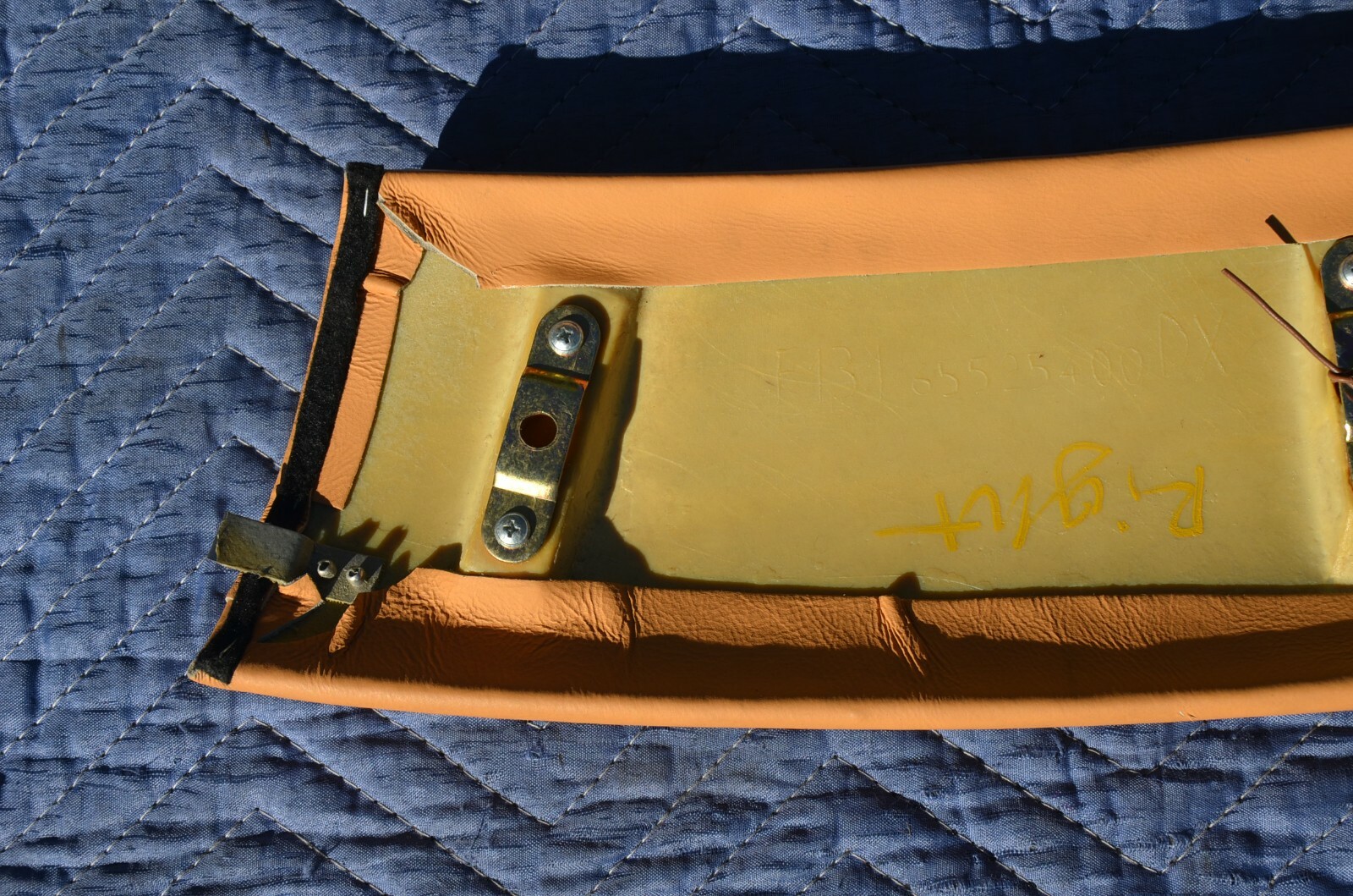 Ferrari 360 Upper Right Interior Roof Top Side Rail Cover Trim Beige-Tan OEM
