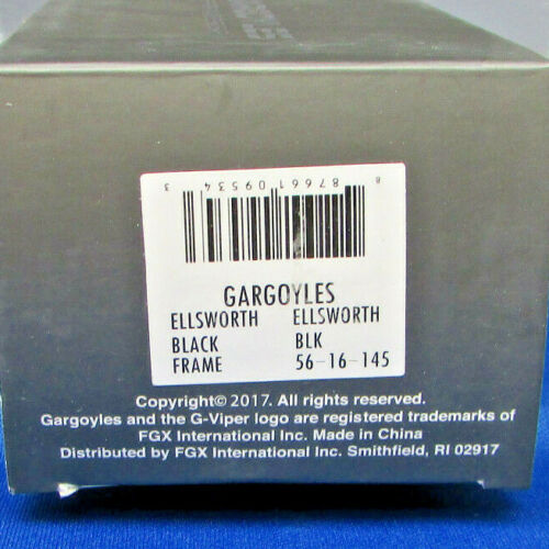 Genuine Gargoyles Mens Ellsworth Black Eyeglasses (56-16-145) with Hard Case New - Picture 2 of 9