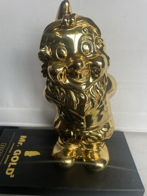 Seletti Mr Gold Original Wichtel Figur Keramik Gold Vintage 90er Italien verpackt