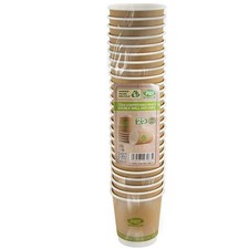 Brown Compostable Kraft Double Wall Coffee Cups Paper Cups and Hot Drink 25/200x