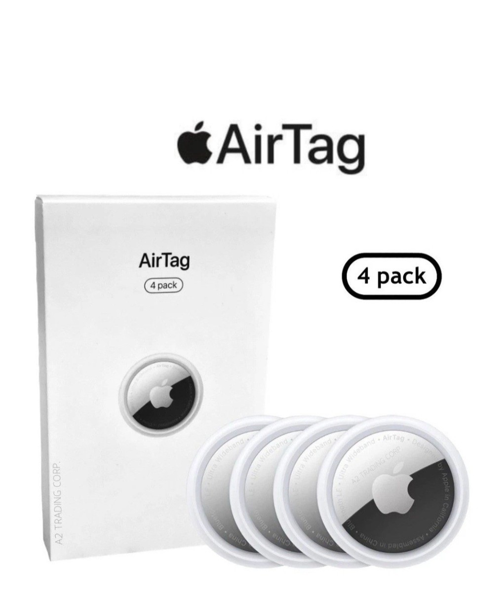 Airtag 4つセット AirTag エアタグ 4つ入り &キーリングセット
